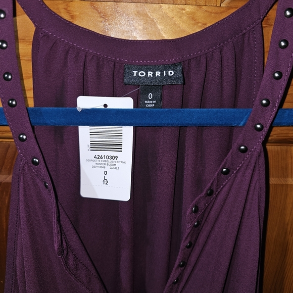 Torrid Purple Studded Tank Top - Picture 2 of 4